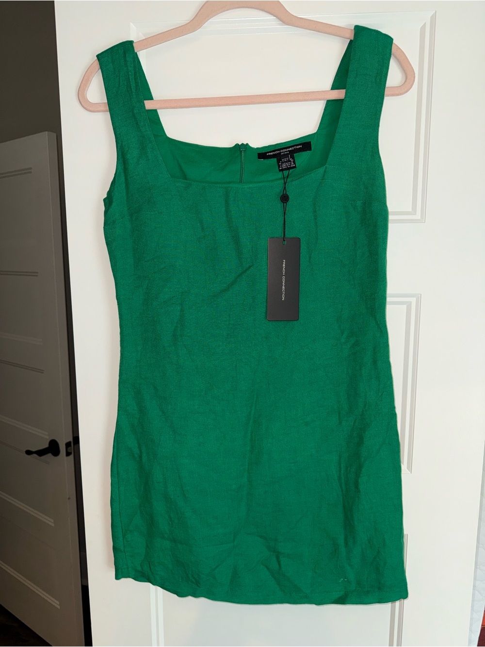 Monkee’s boutique French Connection Green Square-Neck Shift Dress